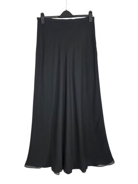 Kay Unger Evenings flowy chiffon whimsical Black A-Line long Skirt